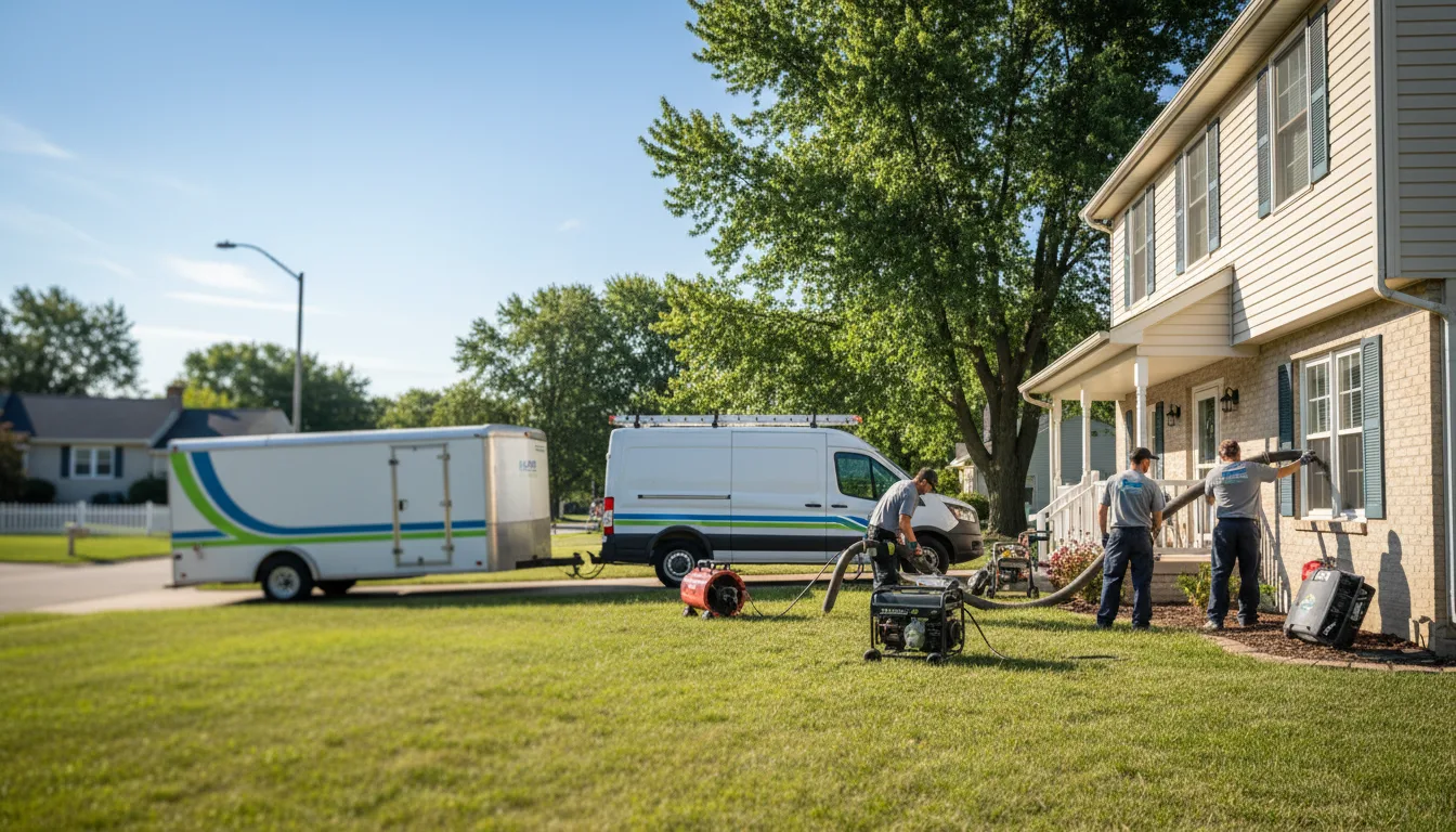 Flooded Basement Restoration And Cleanup With Repair in Radom, IL near me